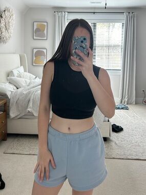 all in motion Black Sleeveless Crop Top